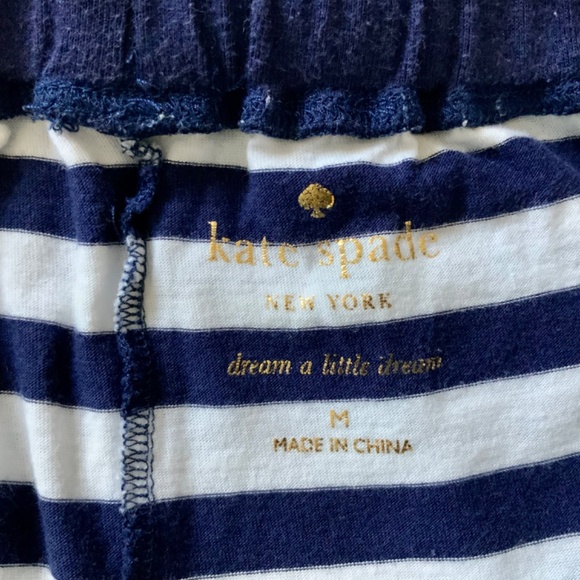 Kate Spade Look on the Bright Side Navy and White Short Pajamas M - Picture 4 of 6